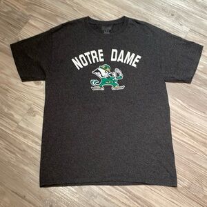 NOTRE DAME GRAY CHAMPION T SHIRT MENS Sz M